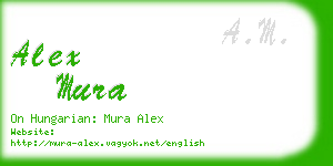 alex mura business card